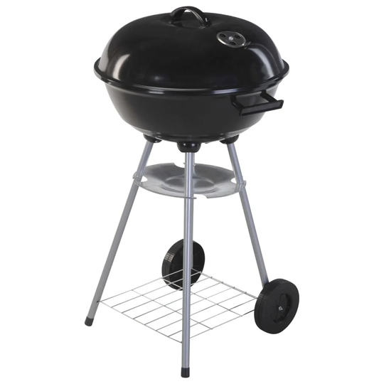 ProGarden Kettle Barbecue on Wheels 46cm Black