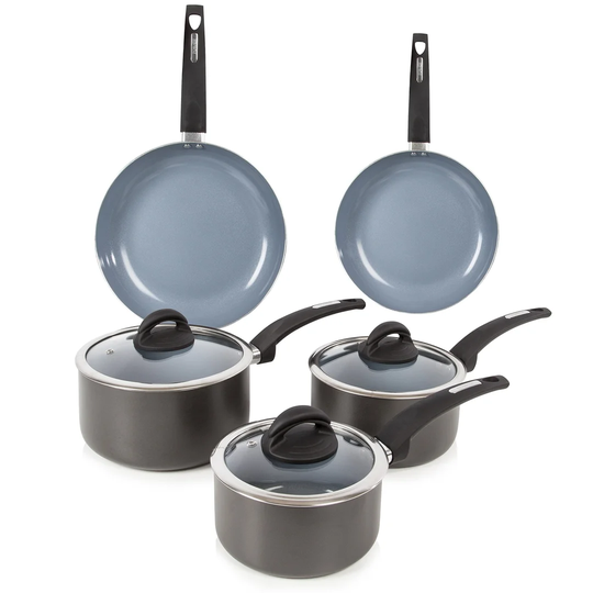Belfry Kitchen Sheppard 8 Pieces Aluminium Non Stick Cookware Set