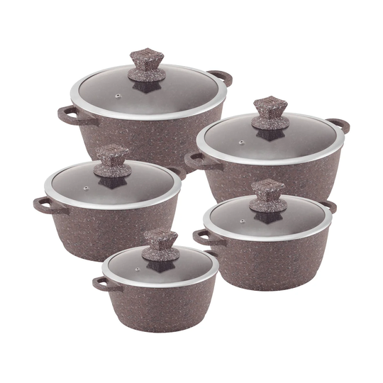SQ Professional Nessa Granum 5 Pieces Aluminium Non Stick Cookware Set