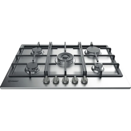 Indesit THP751W/IX/I Gas Hob - Stainless Steel