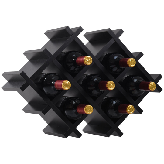 Wall Mounted Wine Rack Floating Bar Accessory Shelves Glass Storage