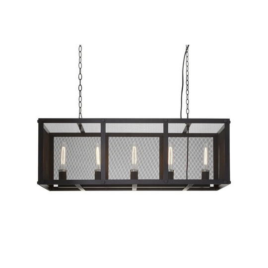 Atherste 5 - Light Kitchen Island Rectangle Pendant