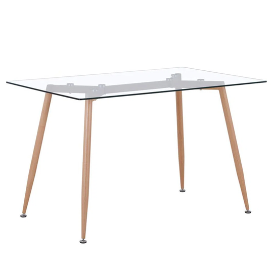 Modern Glass Dining Table For Kitchen Dining Room