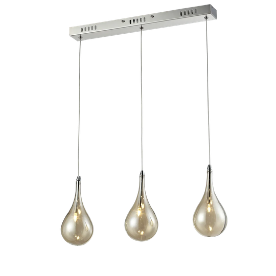 Jenny 3-Light Kitchen Island Teardrop Pendant