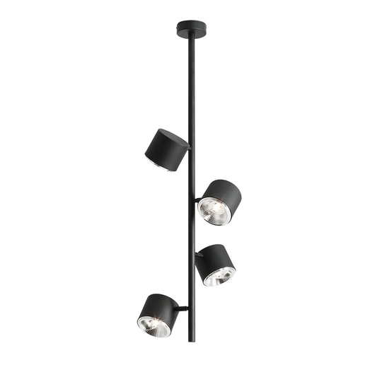 Rutan 4-Light Geometric Cylinder Pendant