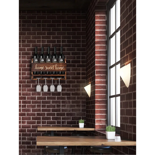 Housewarming Gift New Home Gifts For Home, House Warming Gifts New Home, Wood Wine Rack Wall Mounted Gifts For Women Wine Lover,Wine Bottle Holder Wit