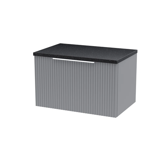 600Mm Wall Hung Single Drawer Vanity & Laminate Worktop