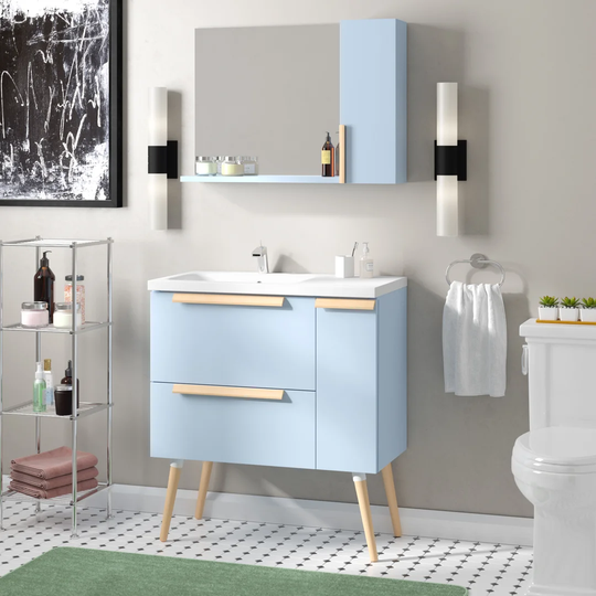 Mckeehan 813mm Wall Hung Single Vanity Unit