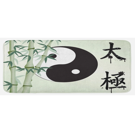 Meaghan Yin Yang Taiji Oneness Kitchen Mat
