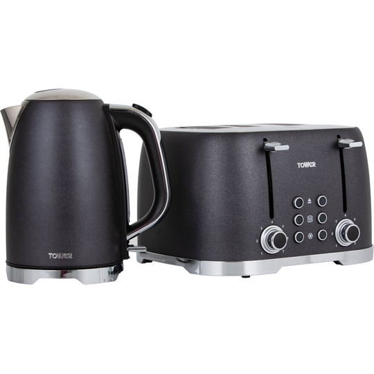 Tower Glitz AOBUNDLE006 Kettle And Toaster Sets - Black