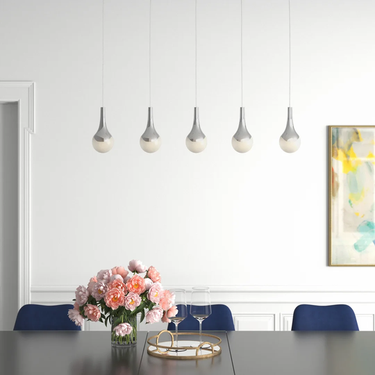 Jamari 5 - Light Kitchen Island Schoolhouse LED Pendant