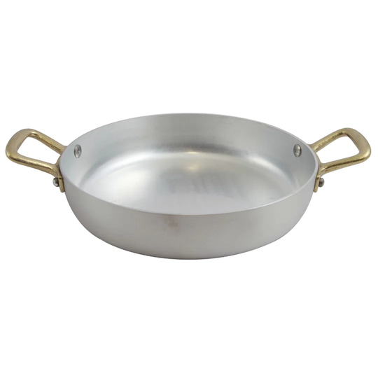 FRYING PAN 2 BRASS HANDLES CM 32