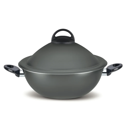 Spurgh 24cm Non-Stick Aluminium Wok with Lid