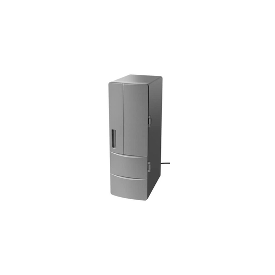 Gadget Monster Hot & Cold USB Mini Fridge for Car, Office, Home - Grey
