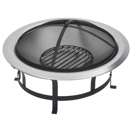 Bulah Steel Charcoal Outdoor Fireplace