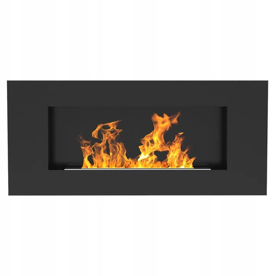Wall-Mounted Ethanol Fireplace Dorsey Flat Black