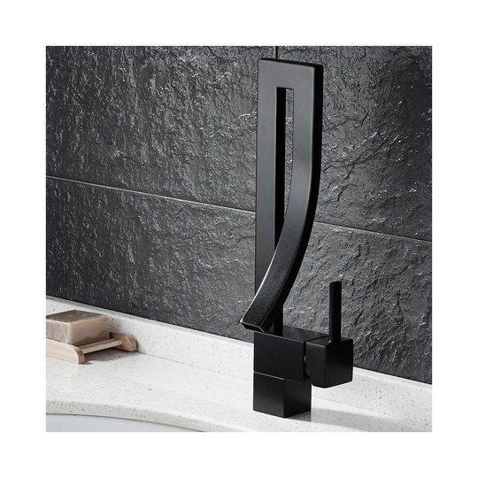 (Black, China) Modern contemporary style inspired brass sink basin mixer tap faucet
