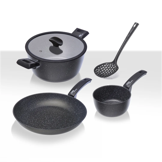 Etnea 5 Piece Aluminium Non Stick Cookware Set
