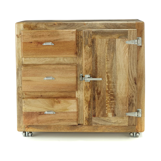 Lebanon 100 Cm Wide 3 Drawer Mango Solid Wood Sideboard