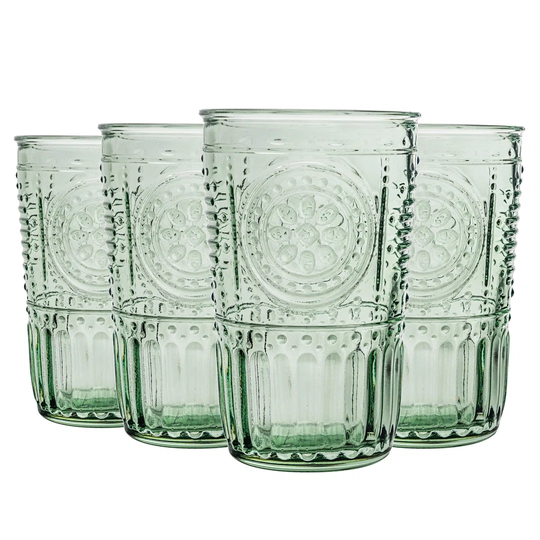 Bormioli Rocco Romantic Highball Glasses - 340Ml - Pack Of 8