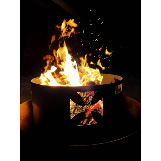 Arnau Iron Iron Wood Burning Fire Pit