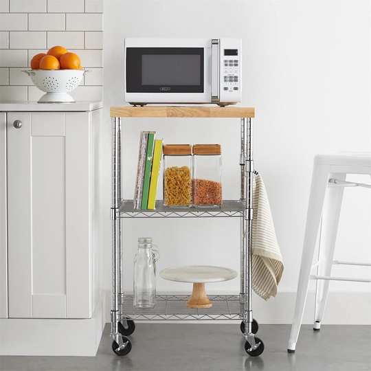 Nola 38 Cm Stainles Steel Kitchen Trolley