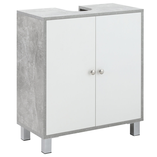 kleankin Under Sink Cabinet Storage Cupboard with Storage Shelf