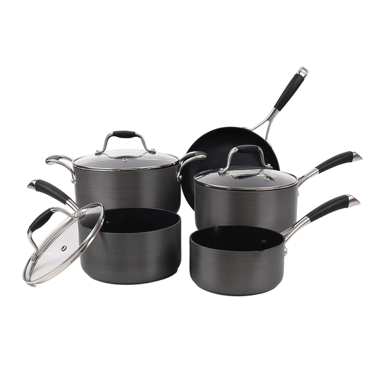Belfry Kitchen 5 Pieces Aluminum Non Stick Cookware Set
