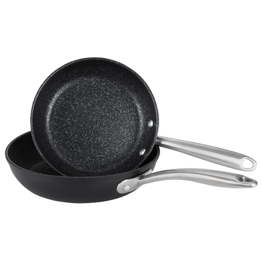 Scratch Guard Aluminium Non-Stick Induction Twin Pack Frypan Set (21/25Cm)