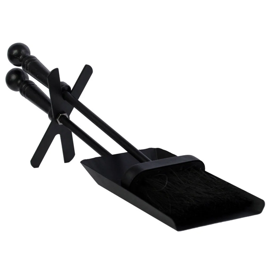 Vida 2 Piece Steel Fireplace Tool Set