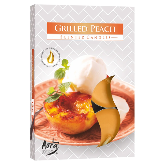 Grilled Peach Scented Tealight Candle