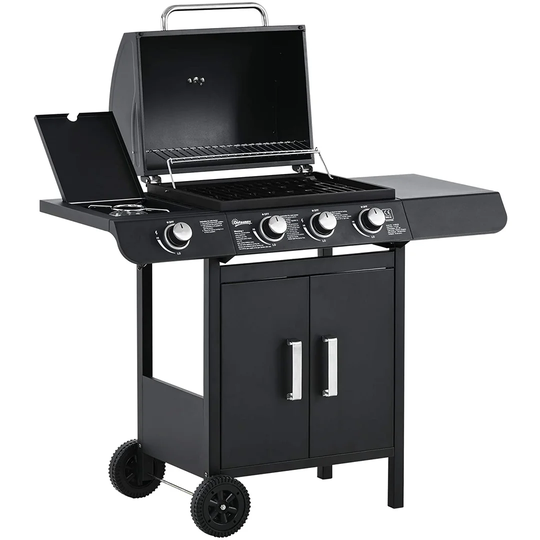 Barretti 3-Burner Natural Gas BBQ with Cabinet