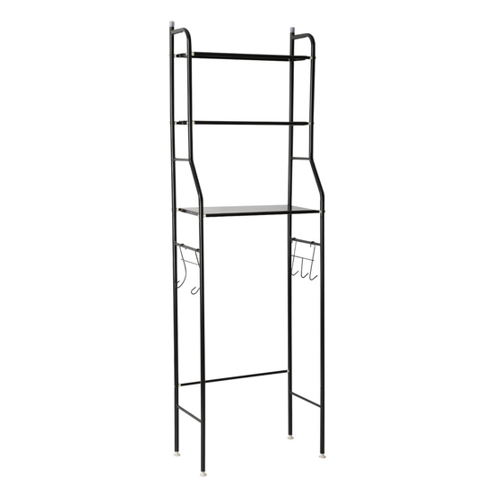 (Black) Bathroom Over Toilet Racks Laundry Room
