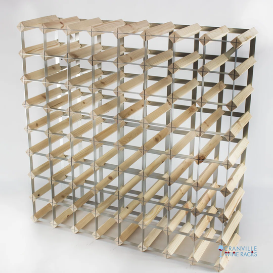 10 Bottle Cast and Polished Solid Aluminium Wine Rack