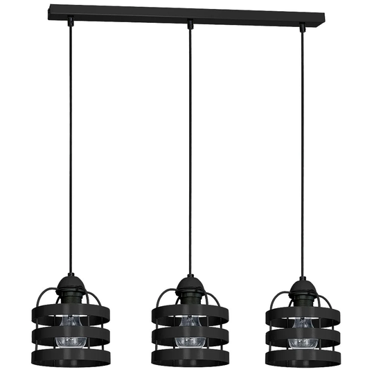 Kindle 3-Light Kitchen Island Drum Pendant