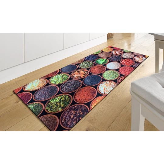 Geovanie Purple/Green/Red Rug