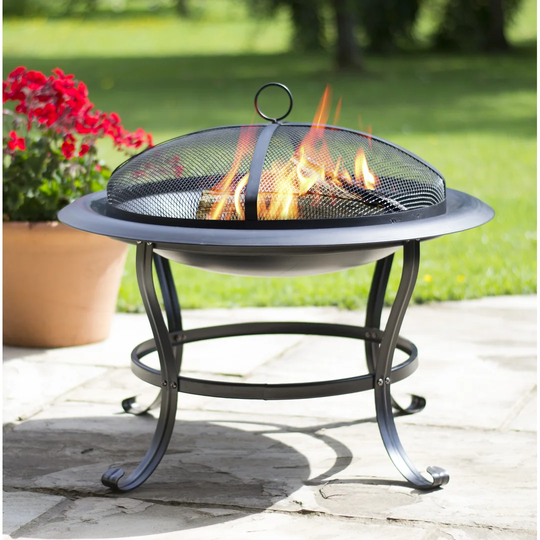 Enrique Steel Wood Burning Fire Pit