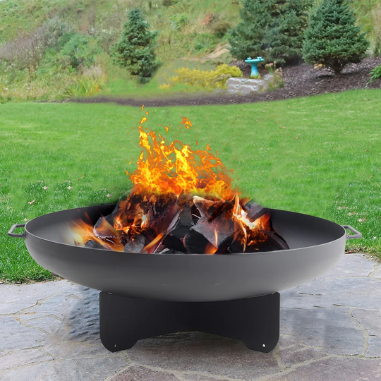 Dreauna 35Cm H x 70Cm W Cast Iron Wood Burning Outdoor Fire Pit
