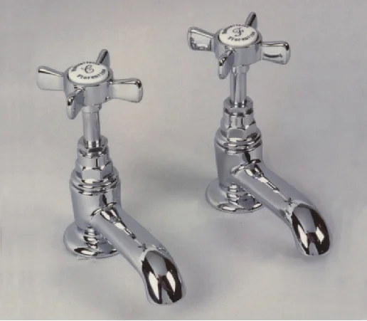 Retro Pillar Taps with Waste