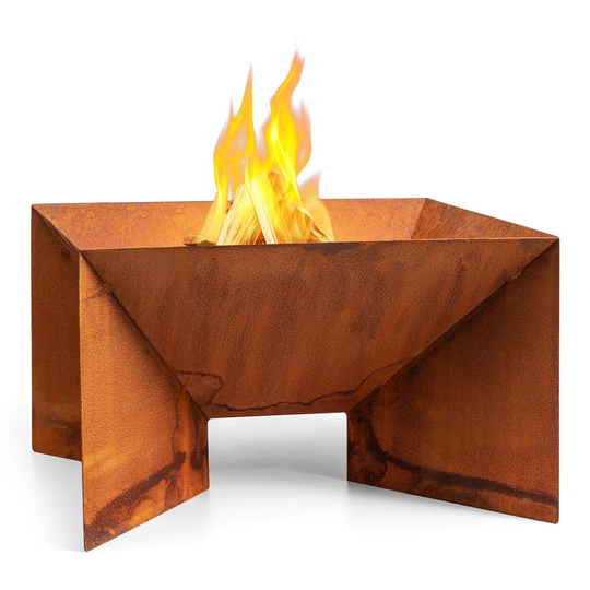 32Cm H x 52Cm W Steel Wood Burning Outdoor Fire Pit