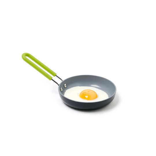 GreenPan Aluminium Mini 12cm Non Stick Egg Frying Pan with Silicon Handle