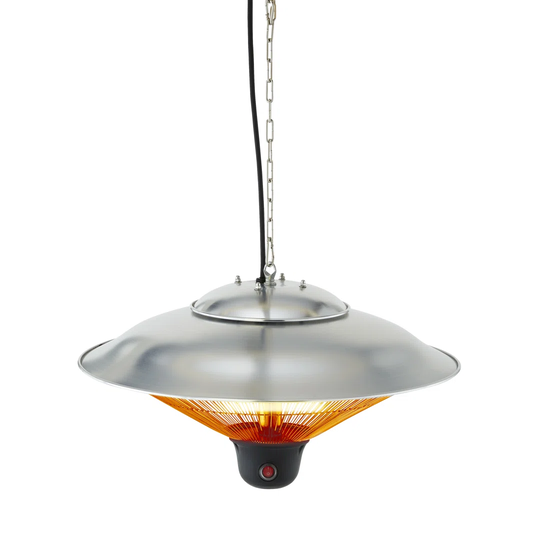 Tower T978520 Astro 1.5Kw Outside Hanging Smart Infrared Patio Heater with 360deg Heating, LED Light , Remote Control, IP34 Waterproof, 3 Heat Setting