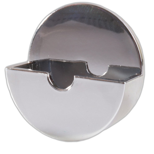 CHROME SELF ADHESIVE PLUG TIDY Kitchen Sink Basin Bathroom Bath Sticky Holder UK