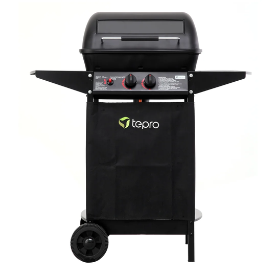 Irvine Lava Stone 3 - Burner Portable Liquid PropaneGas Grill with and Cabinet