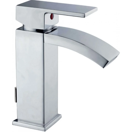 Schütte Basin Mixer with Waterfall Spout Cascata Chrome