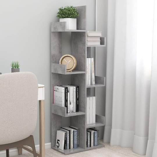 vidaXL Book Cabinet Sonoma Oak Chipboard Book Organiser Storage Rack Bookshelf