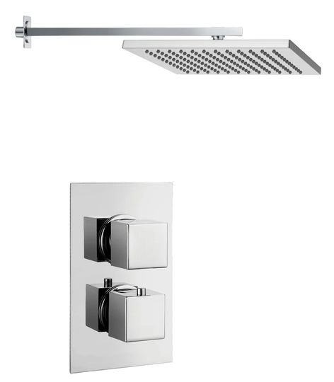 Windmill Thermostatic Shower with Fixed Shower Head