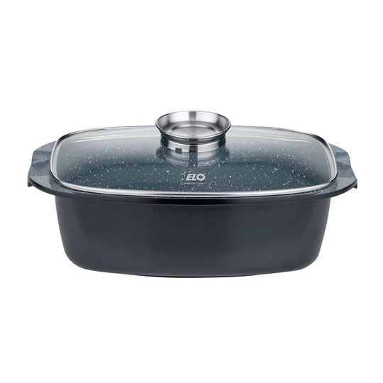 Pure Basalt Aluminium Roaster with Lid