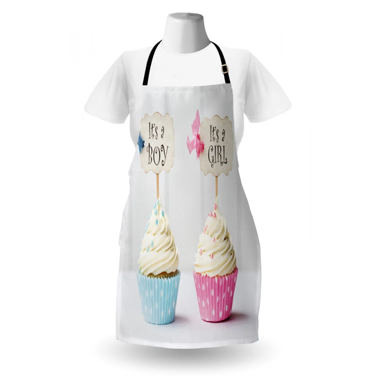Boy and Girl with Cupcakes Apron