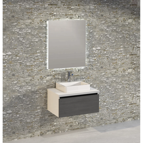 Rebello Bathroom 700mm Wall Hung Single Vanity Unit